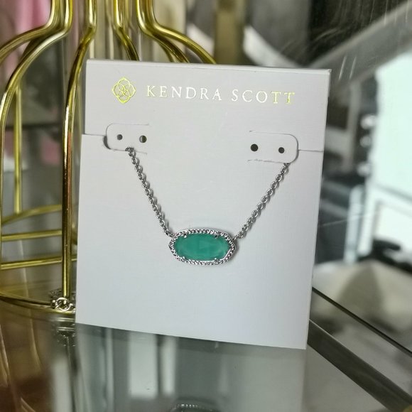 Kendra Scott Jewelry - Kendra Scott ELISA green mint  silver necklace